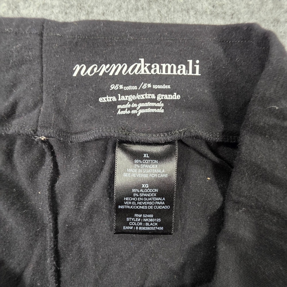 Norma Kamali NK383125 Women's Black Cropped Legging Pants Size XL - Picture 4 of 5